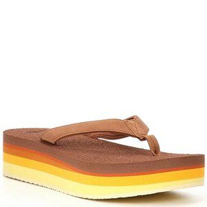 Sanuk Golden Rainbow Yoga Mat Stacker Flip Flops